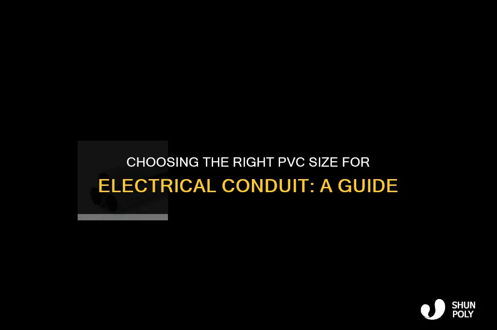 what size plastic pvc will fit into electrical conduit