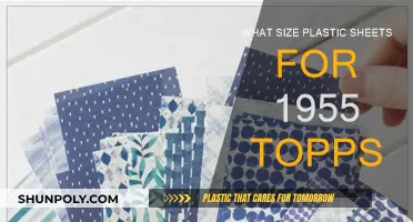 Plastic Sheets: Perfect Fit for 1955 Topps Cards