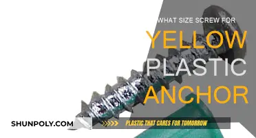 Choosing the Right Screw Size for Yellow Plastic Anchors