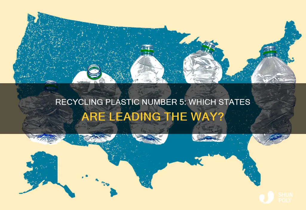 what states recycle plastic number 5