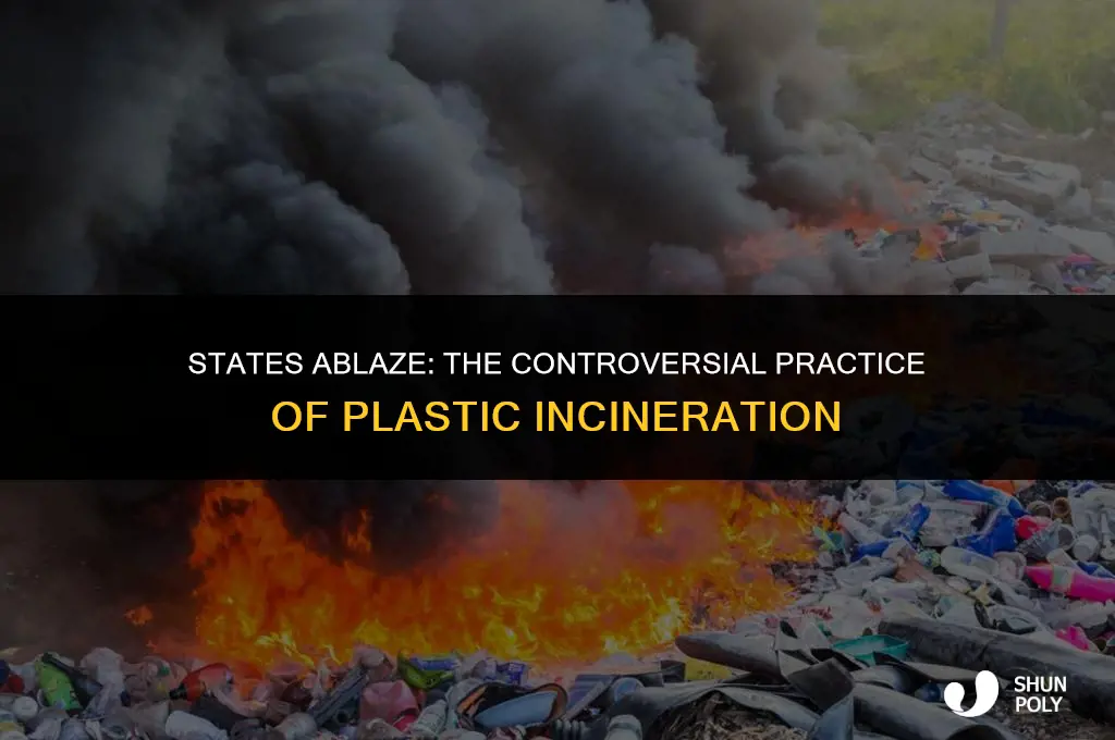 what states that burn plastic