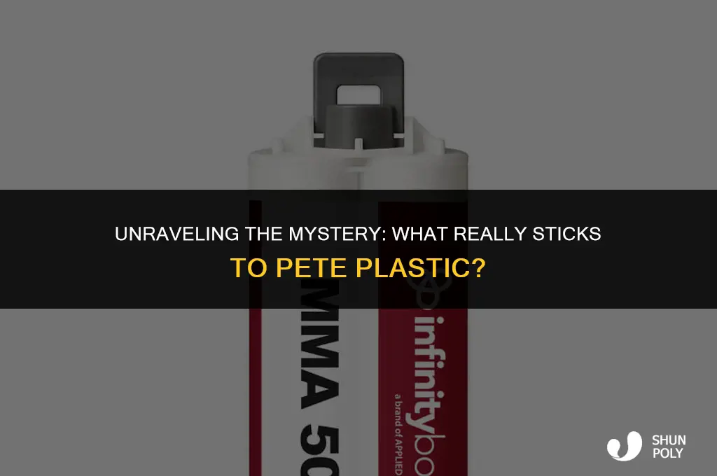 what sticks to pete plastic
