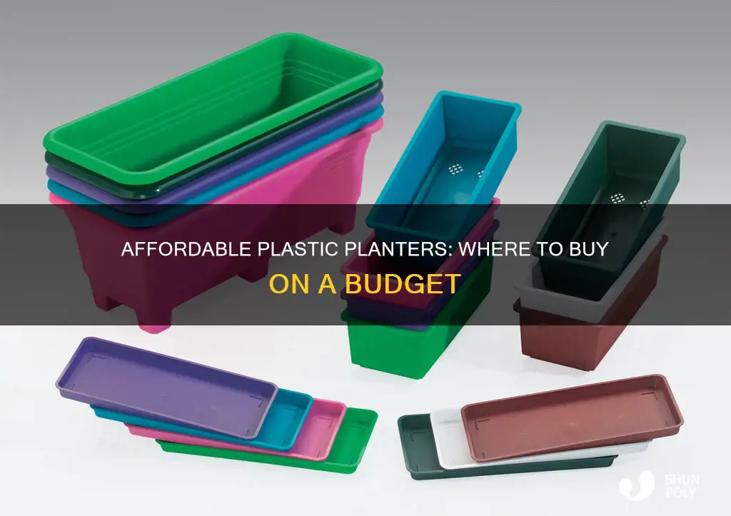 what store has cheap plastic planters