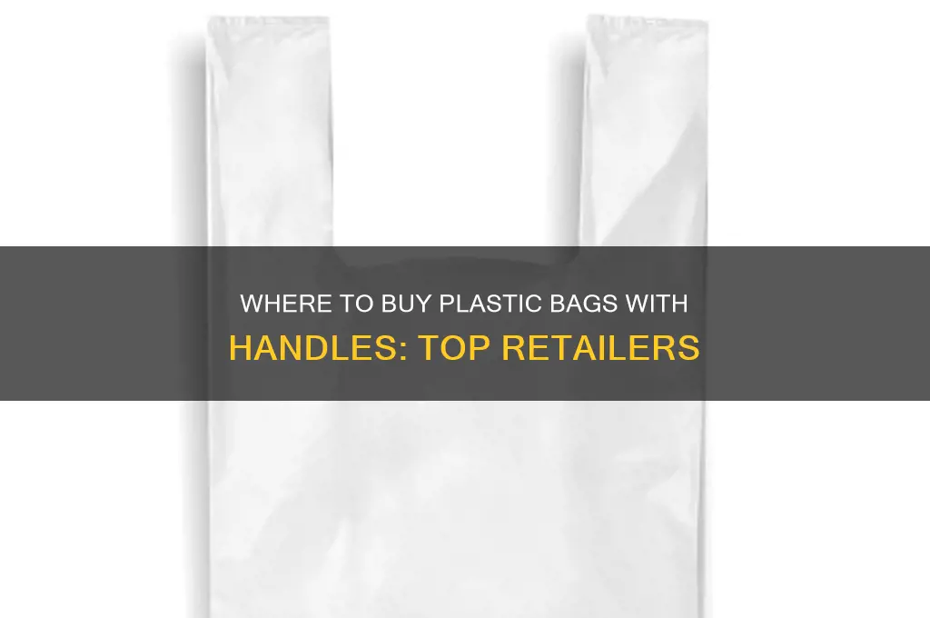 what store sells plastic bags with the handles