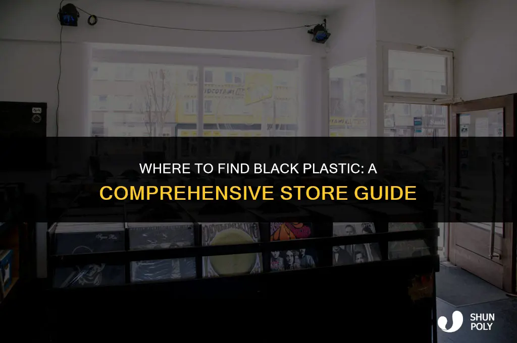 what stores carry black plastic