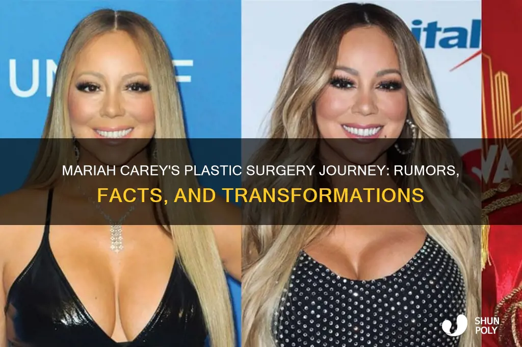 what surgeries did mariah carey or plastic the s