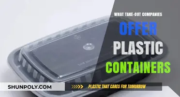 Take-Out Companies Offering Plastic Containers: A Roundup