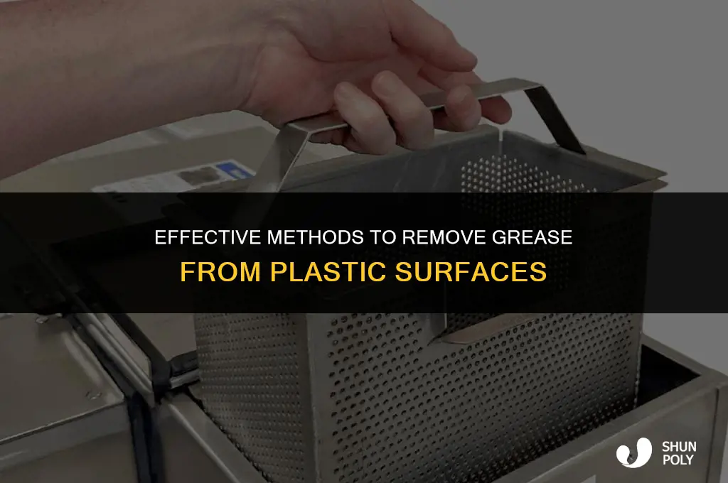 what takes grease off of plastic