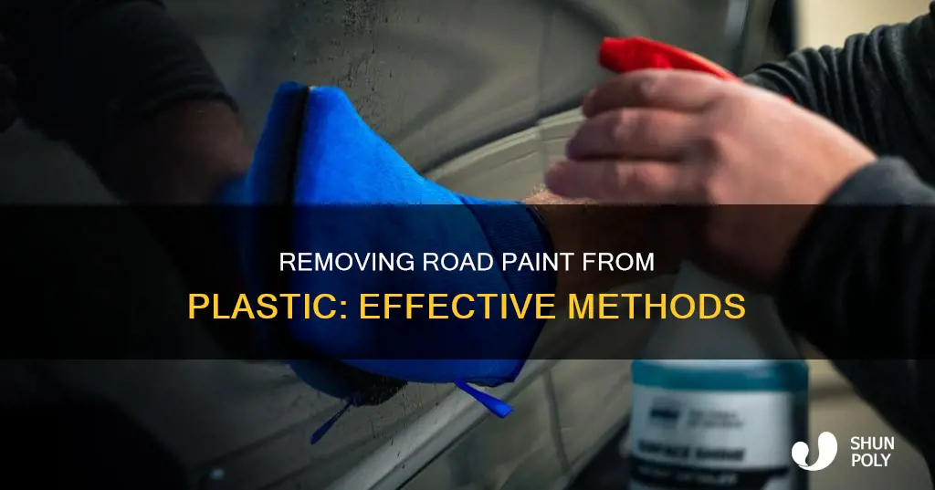 what takes road striping paint off plastic without destroying it