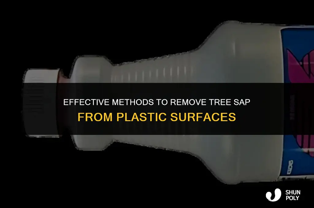 what takes sap off plastic