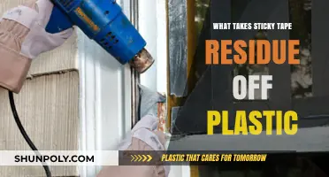 Removing Sticky Tape Residue from Plastic: A Comprehensive Guide