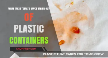 Removing Tomato Sauce Stains from Plastic Containers