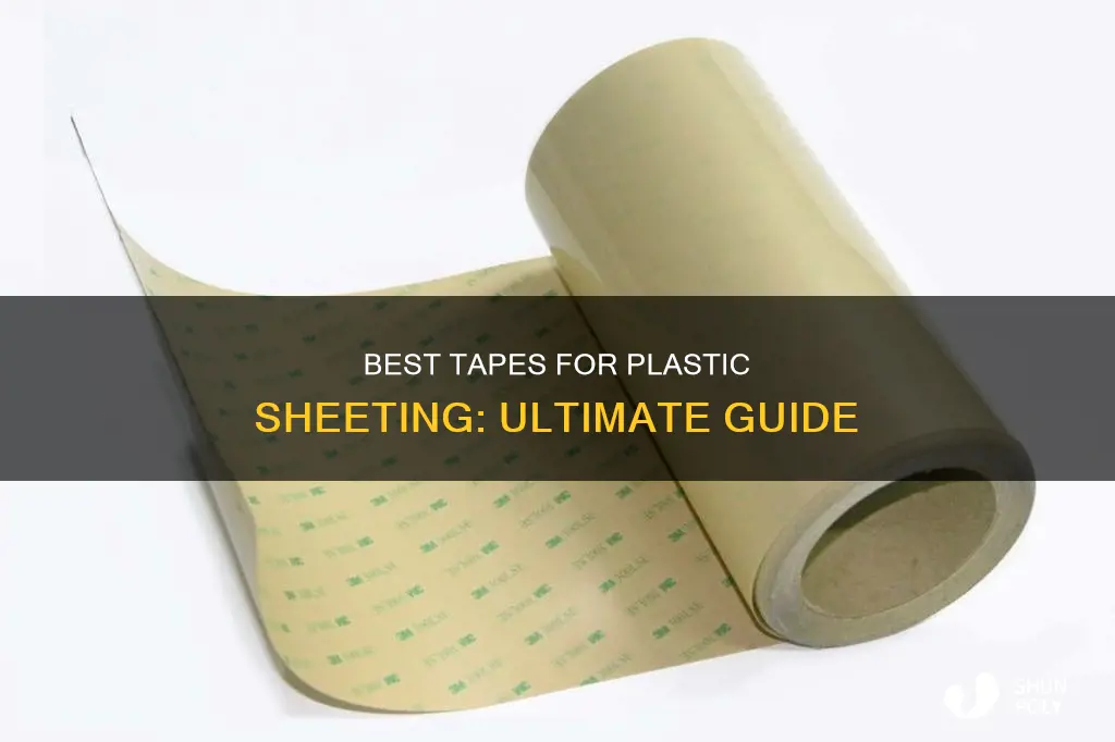 what tape sticks to plastic sheeting