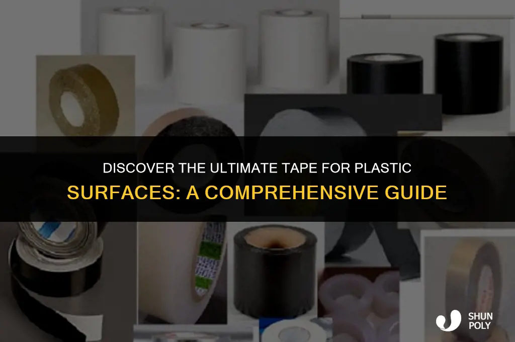 what tape sticks to plastic