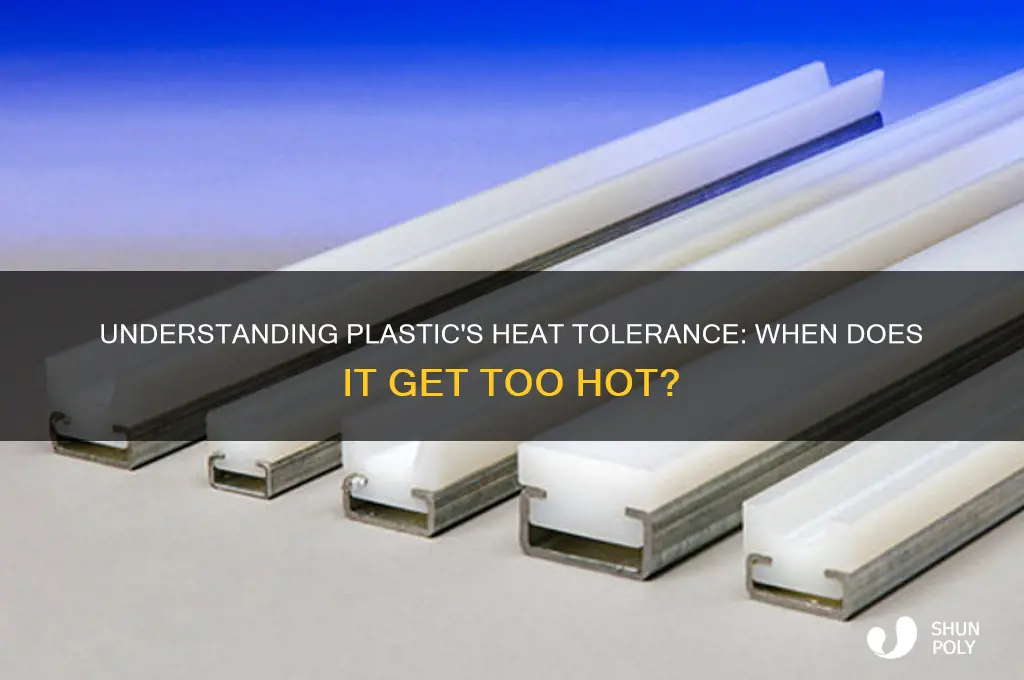what temp does plastic get to hot