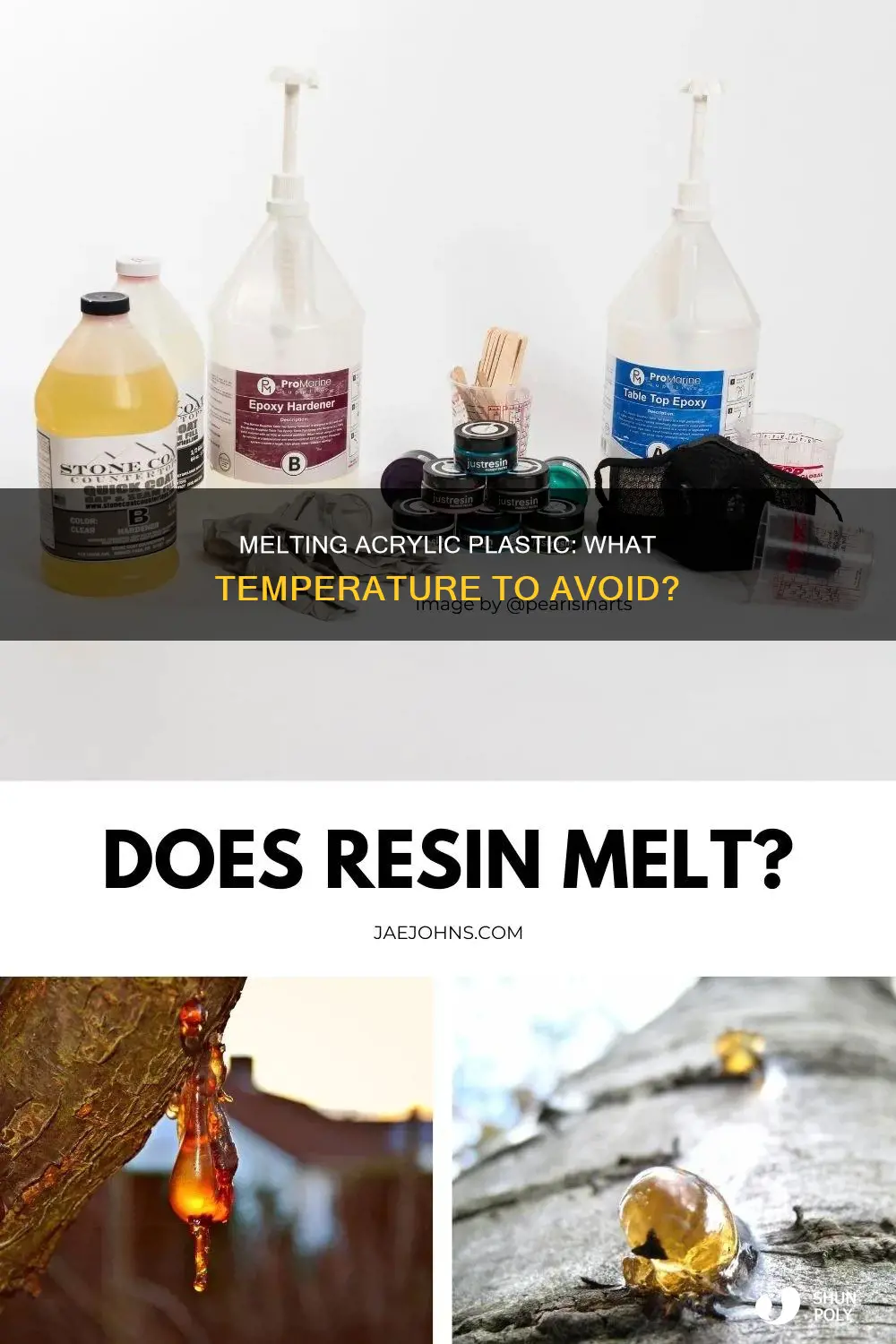 what temp dose acrylic plastic mel