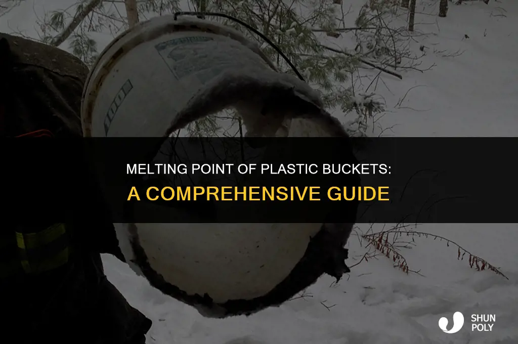 what temp will a plastic bucket melt