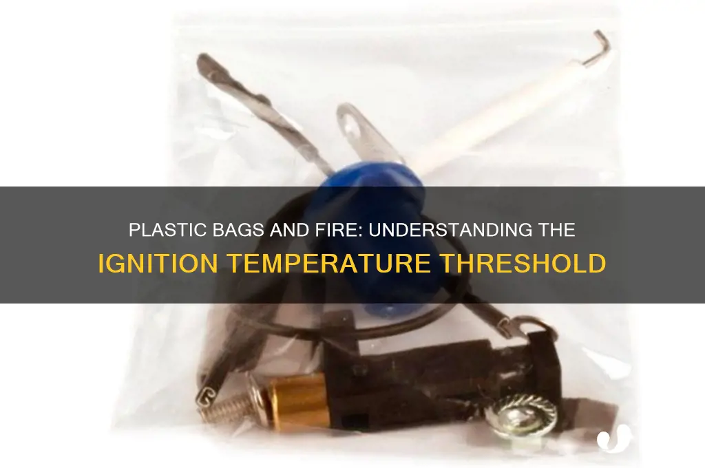 what temp woukd ignite plastic bag