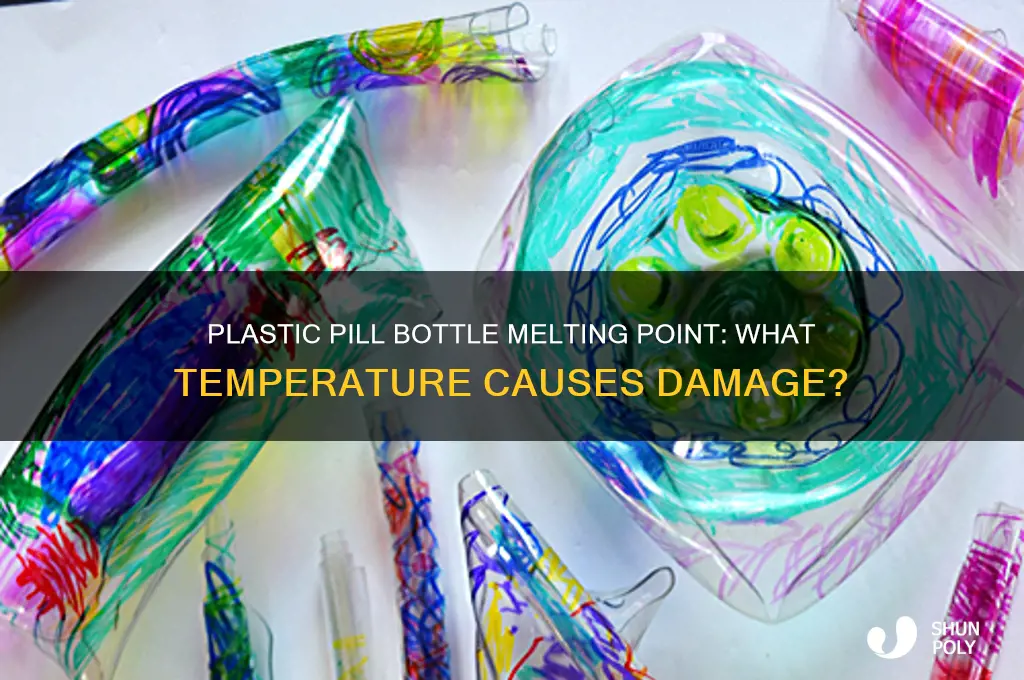 what temperature do plastic pill bottles melt