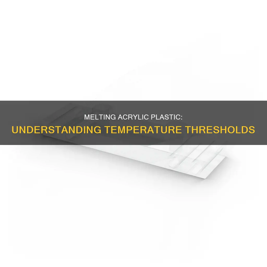 what temperature does acrylic plastic melt