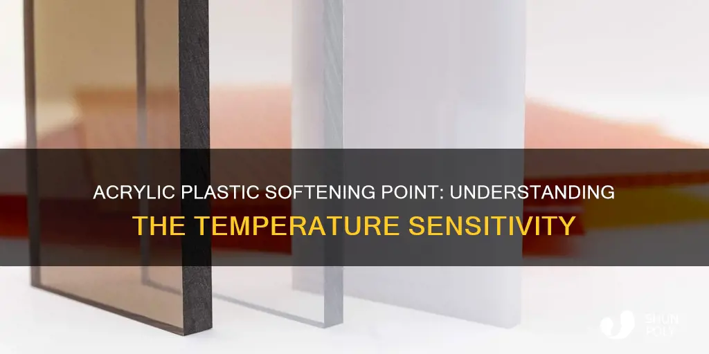 what temperature does acrylic plastic soften