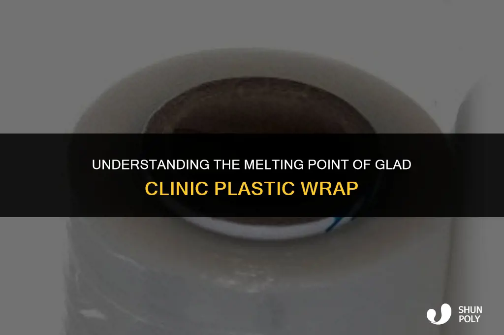 what temperature does glad clinic plastic wrap melt