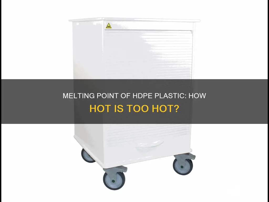 what temperature does hdpe plastic melt at