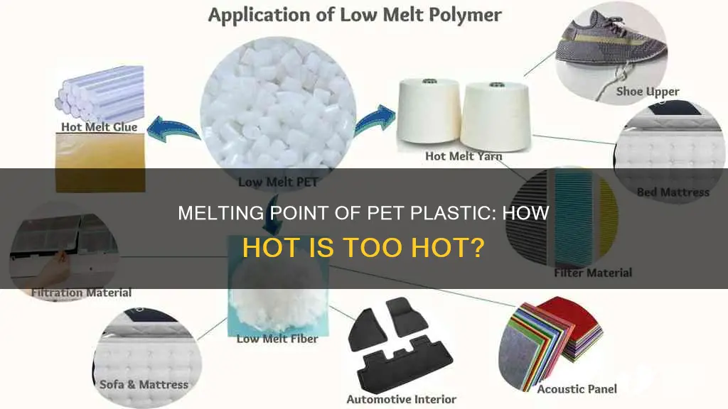 what temperature does pet plastic melt at