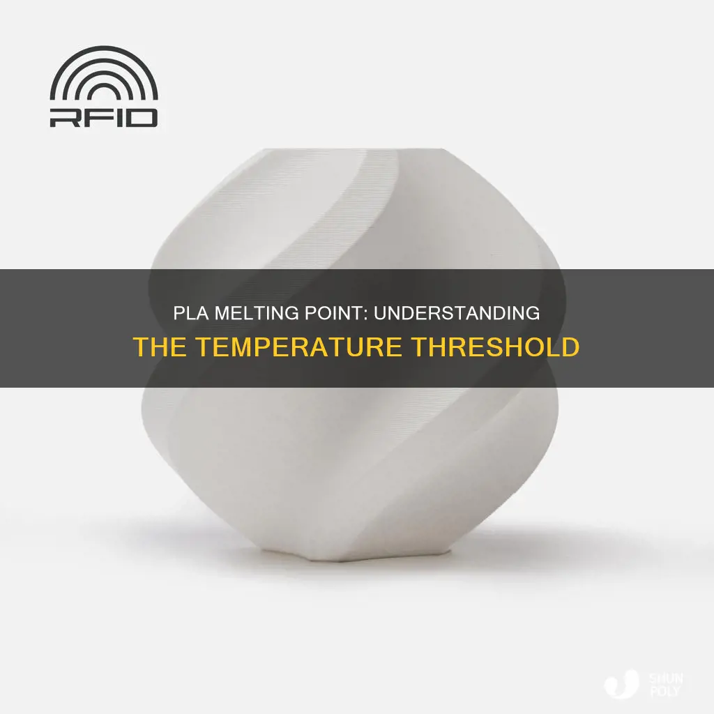 what temperature does pla plastic melt