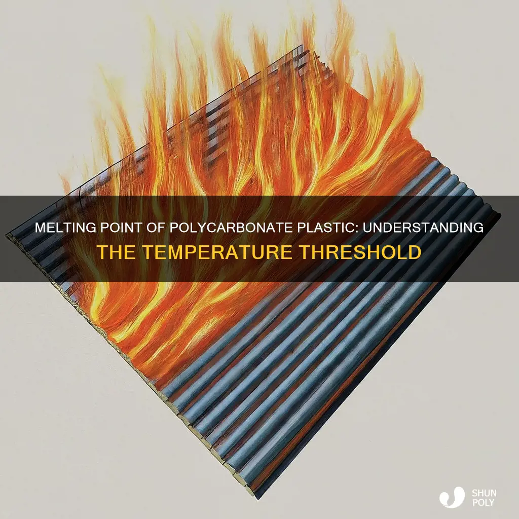 what temperature does polycarbonate plastic melt