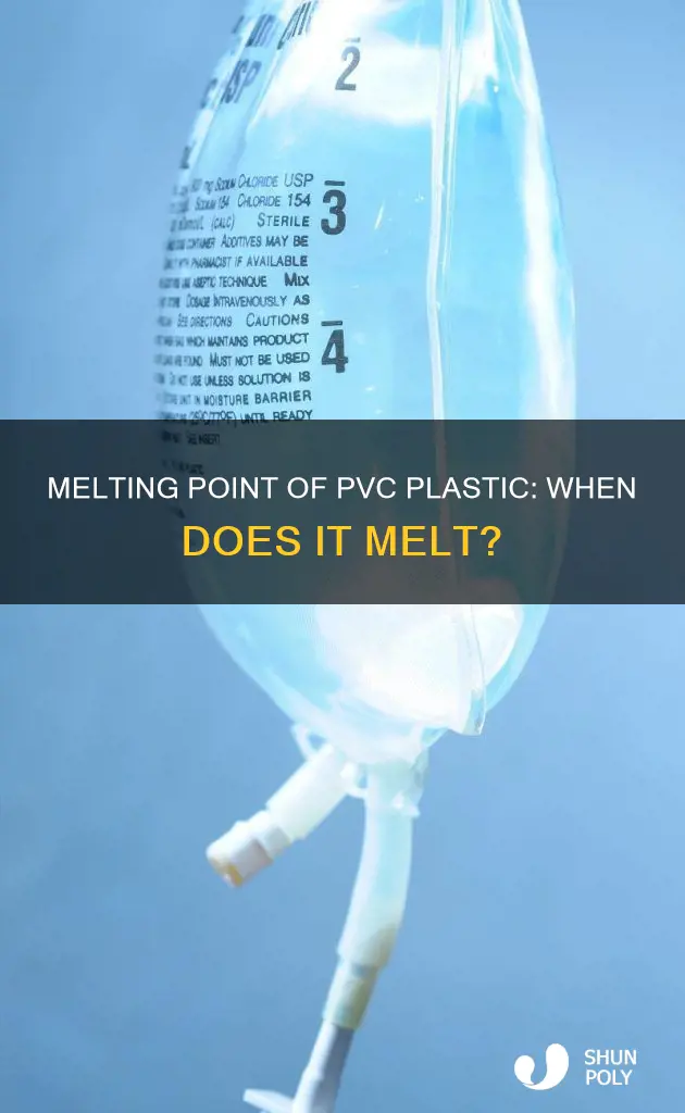 what temperature does pvc plastic melt