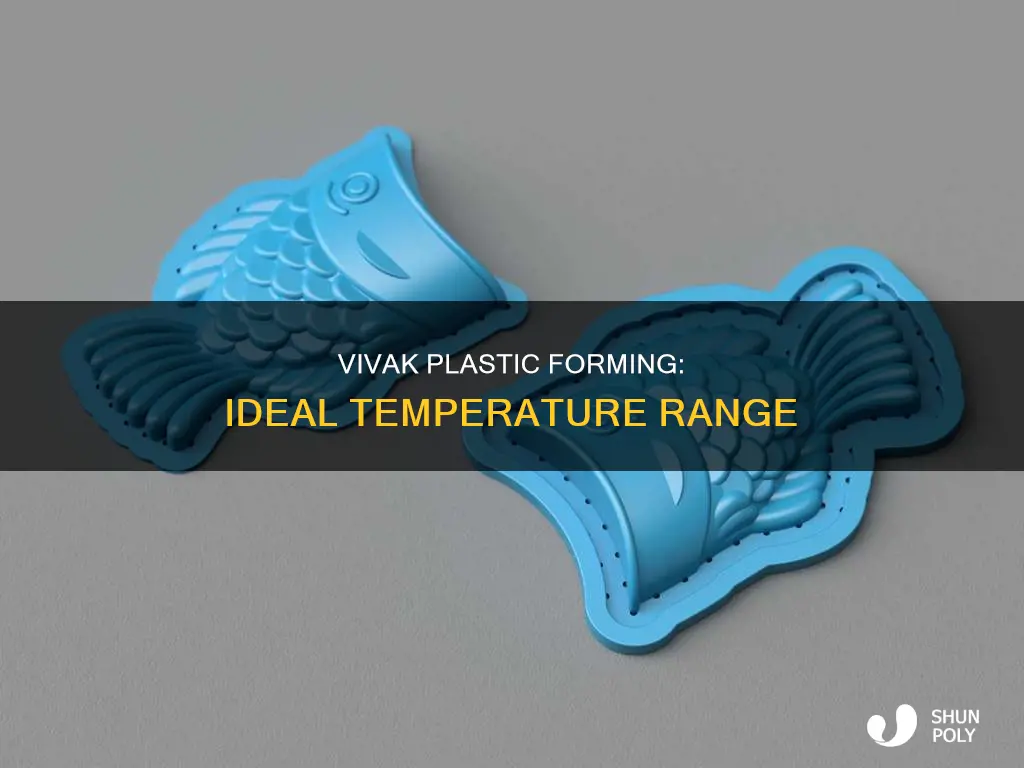what temperature to form vivak plastic