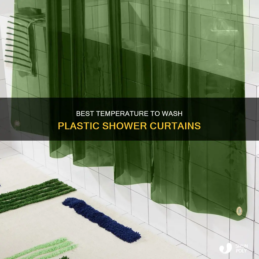 what temperature to wash plastic shower curtain