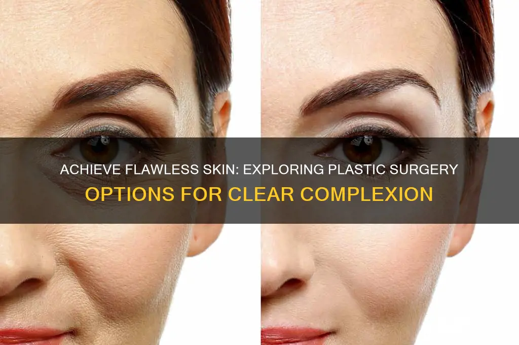 what the best way to get clear skin plastic surgery