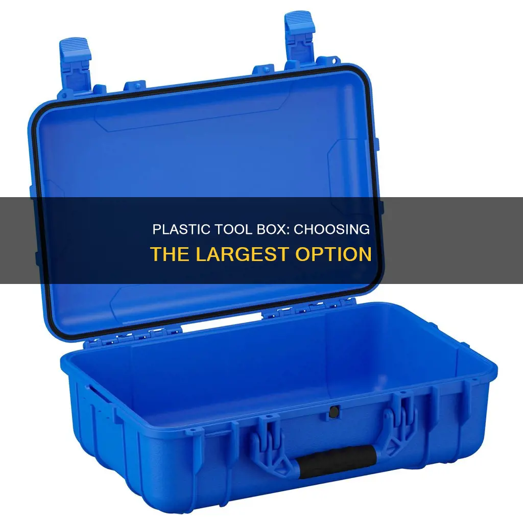 what the biggest plastic tool box