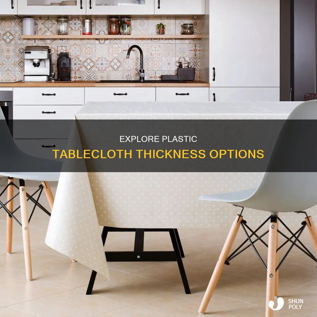 what thickness does plastic tablecloths come in