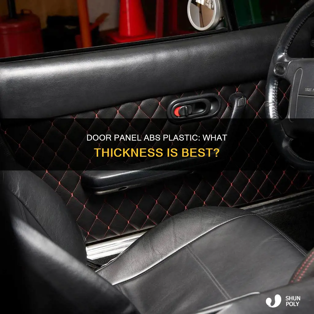 what thickness is door panel abs plastic