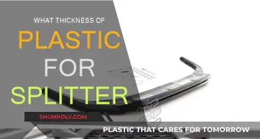The Splitter's Plastic Thickness: How Thick Should It Be?