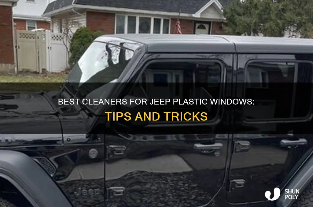 what to clean jeep plastic windows with
