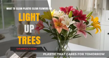 How to Safely Clean Plastic Clear Flowers on Light-Up Trees