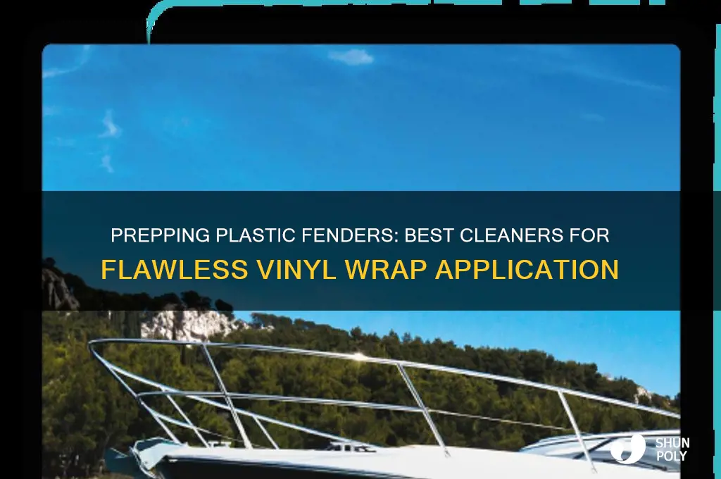 what to clean plastic fenders with before applying vinyl wrap