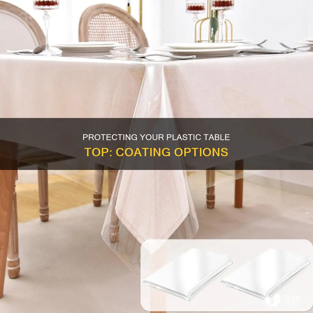what to coat plastic table top with