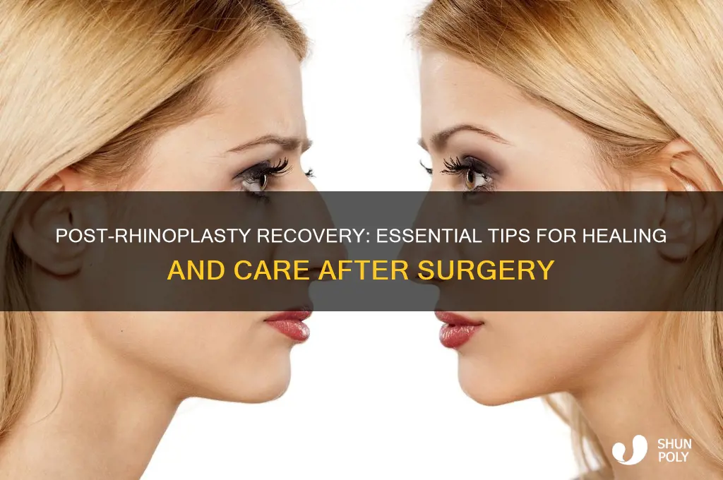 what to do after nose plastic surgery