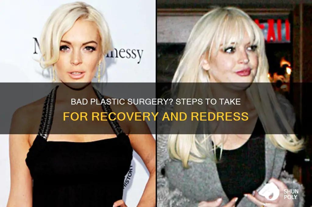 what to do if bad plastic surgery happens to you