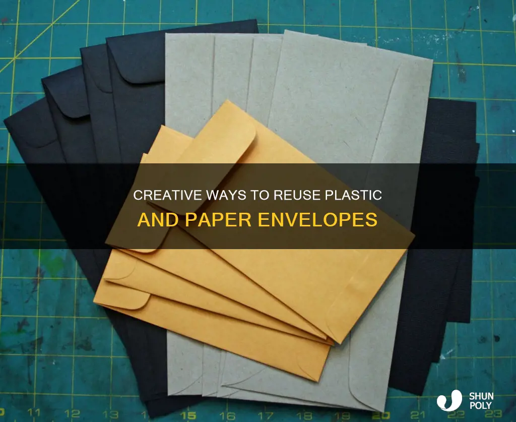 what to do plastic and paper envelopes