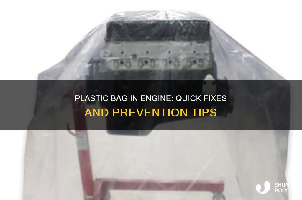 what to do plastic bag fleq in my engine