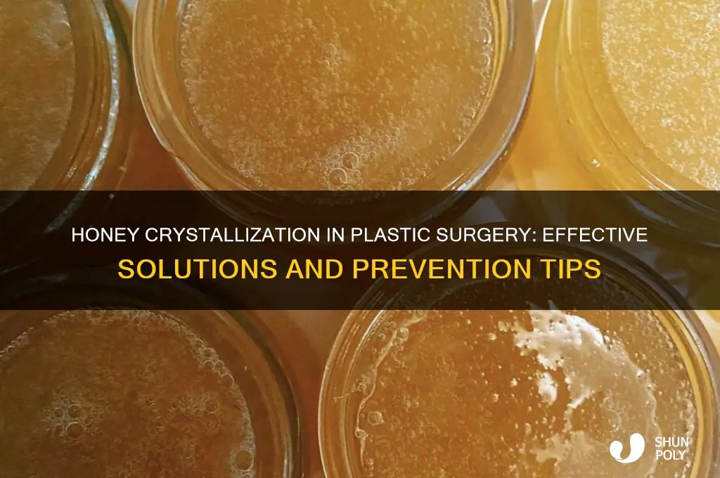 what to do when honey crystallizes in plastic surgery