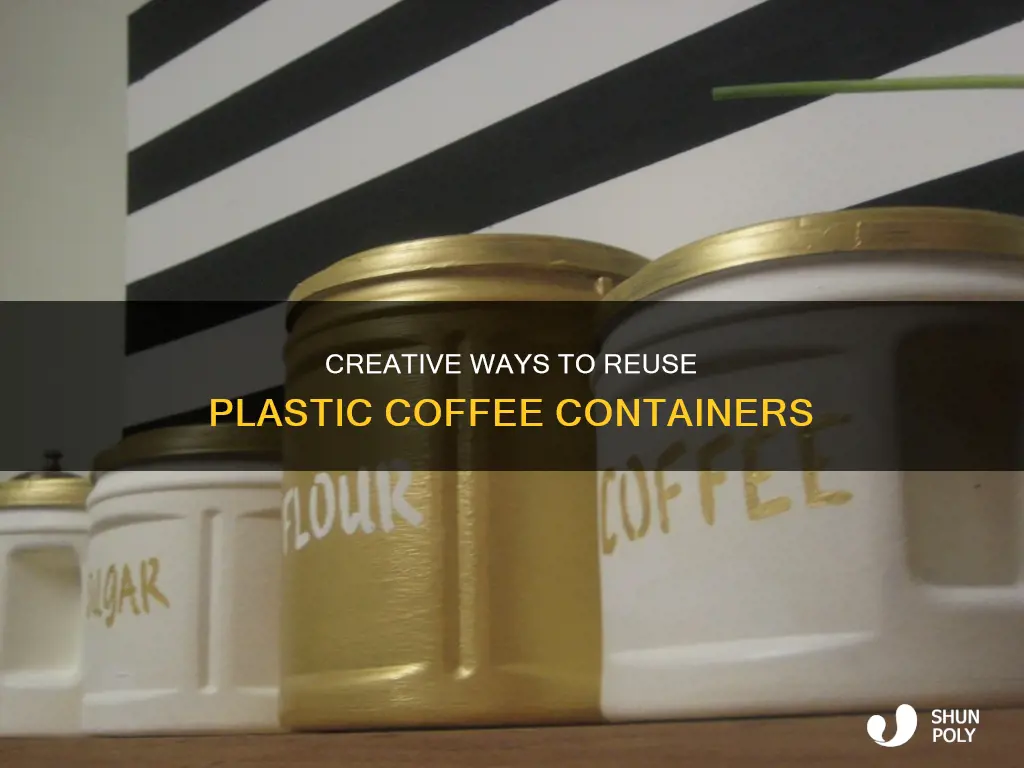 what to do with empty plastic coffee containers
