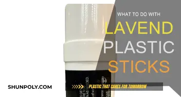Creative Ways to Reuse Lavender Plastic Sticks