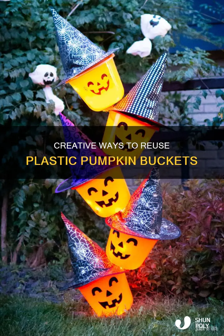 what to do with plastic pumpkin buckets